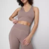 Cropped v-neck active top