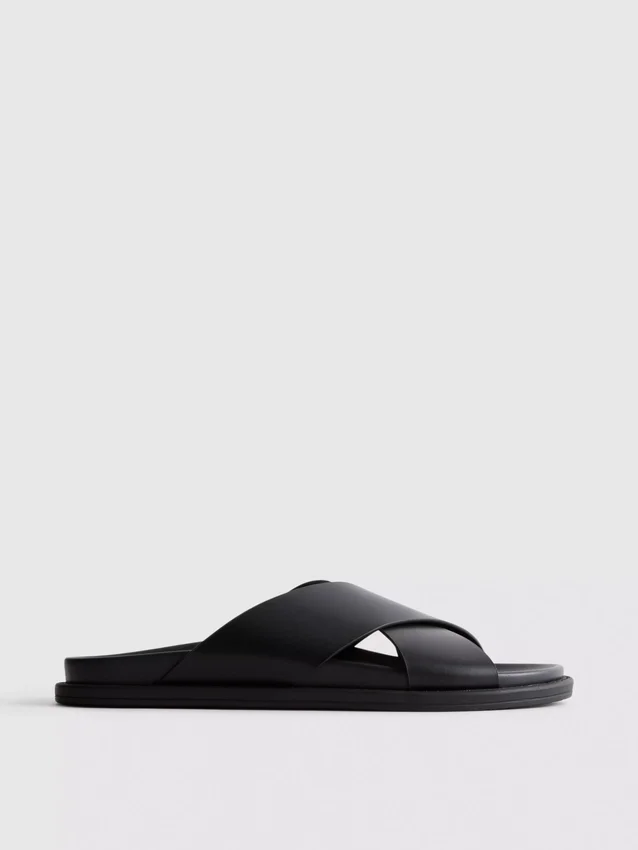 Cross-strap sandals