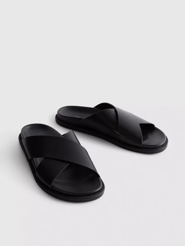 Cross-strap sandals