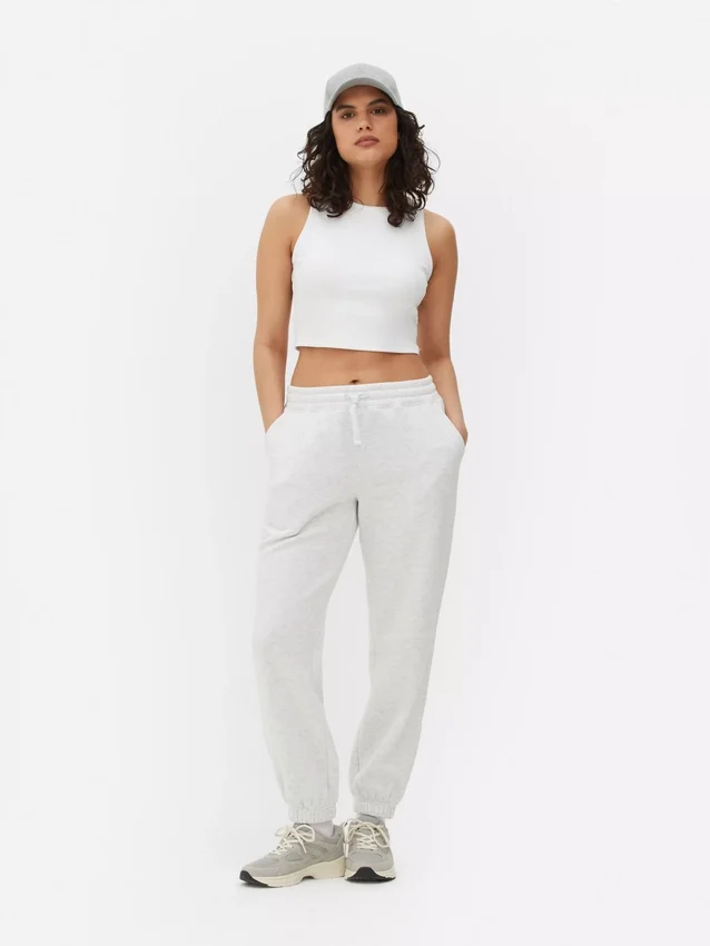 Cuffed leg drawstring joggers