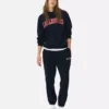 Cuffed printed sweatpants