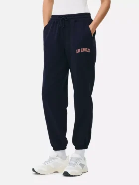 Cuffed printed sweatpants