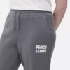 Cuffed printed sweatpants