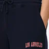 Cuffed printed sweatpants