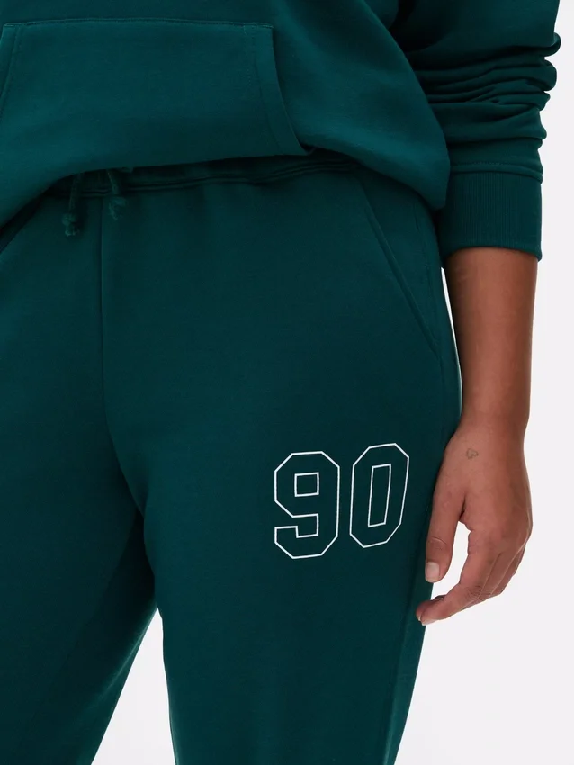 Cuffed printed sweatpants