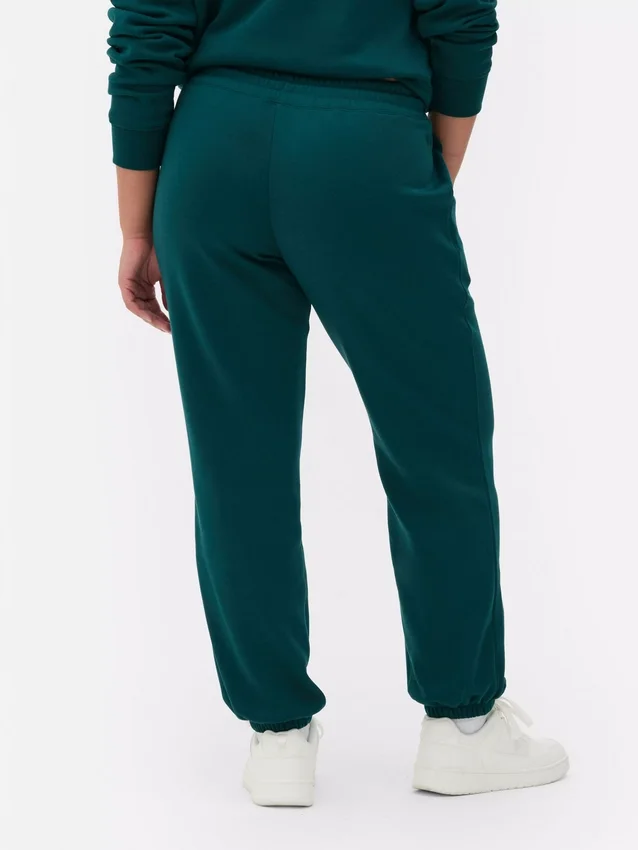 Cuffed printed sweatpants