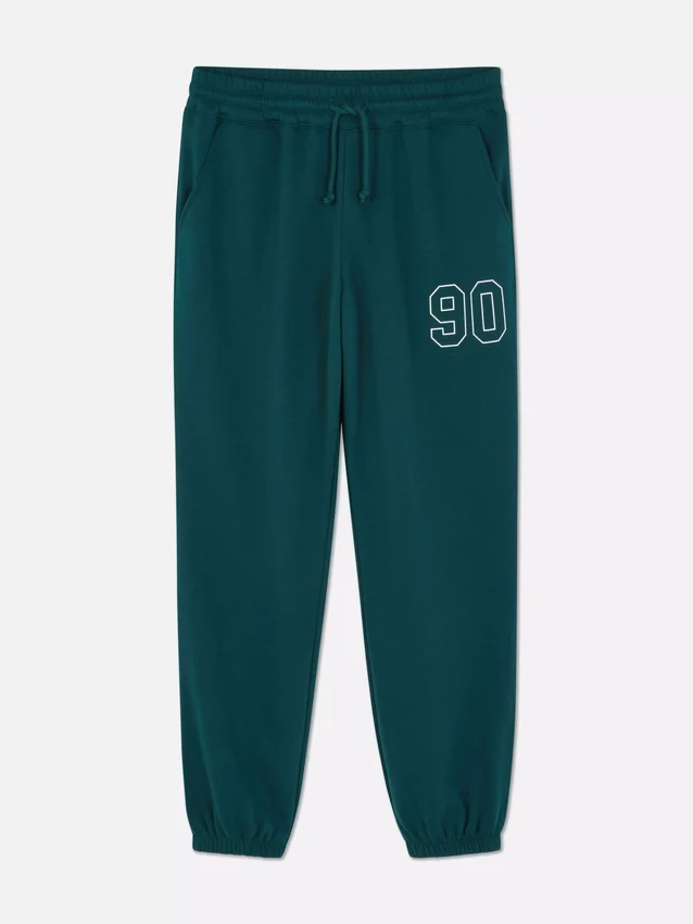 Cuffed printed sweatpants