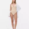 Cupped thong bodysuit