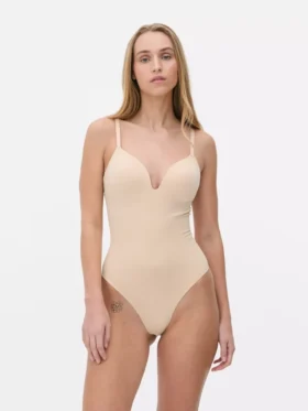 Cupped thong bodysuit