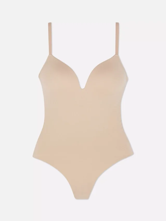 Cupped thong bodysuit