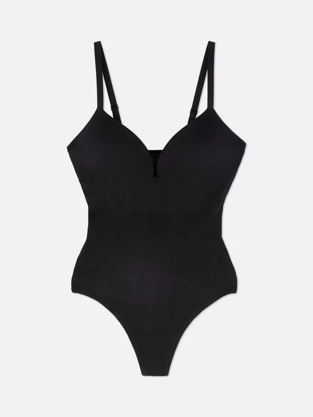 Cupped thong bodysuit
