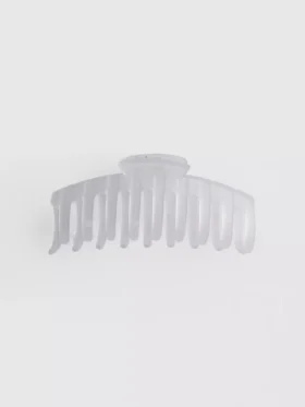 Curved hair claw clip