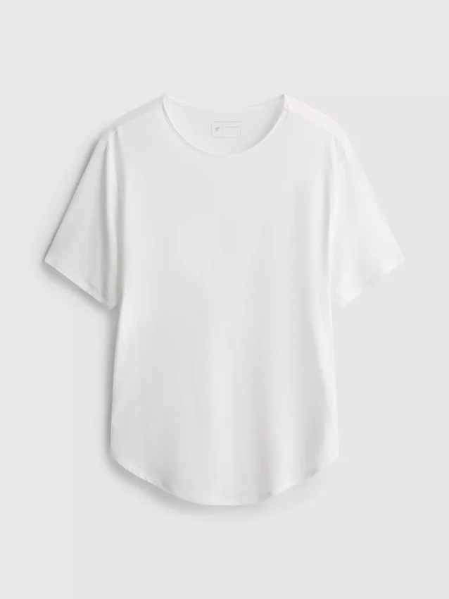 Curved hem active tee