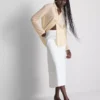 Curved-hem relaxed button-down shirt