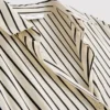 Curved-hem relaxed button-down shirt