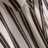 Curved-hem relaxed button-down shirt