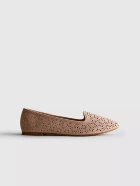 Cut-out ballet flats