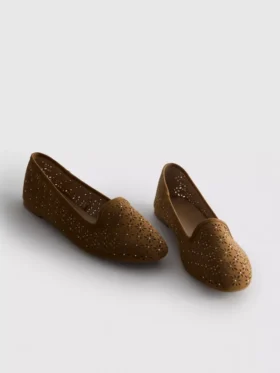 Cut-out ballet flats