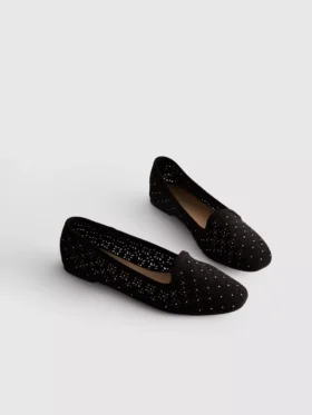 Cut-out ballet flats