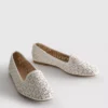 Cut-out ballet flats