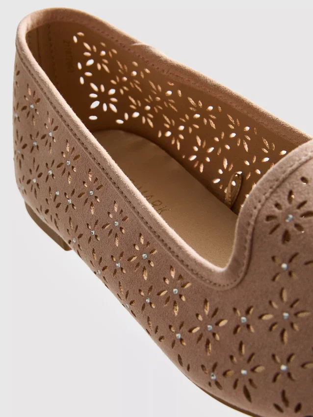 Cut-out ballet flats