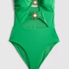 Cut-out sun-detail swimsuit