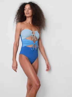 Cutout bandeau swimsuit