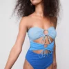 Cutout bandeau swimsuit