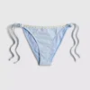 Daisy trim gingham bikini bottoms