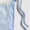 Daisy trim gingham bikini bottoms