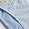 Daisy trim gingham bikini bottoms