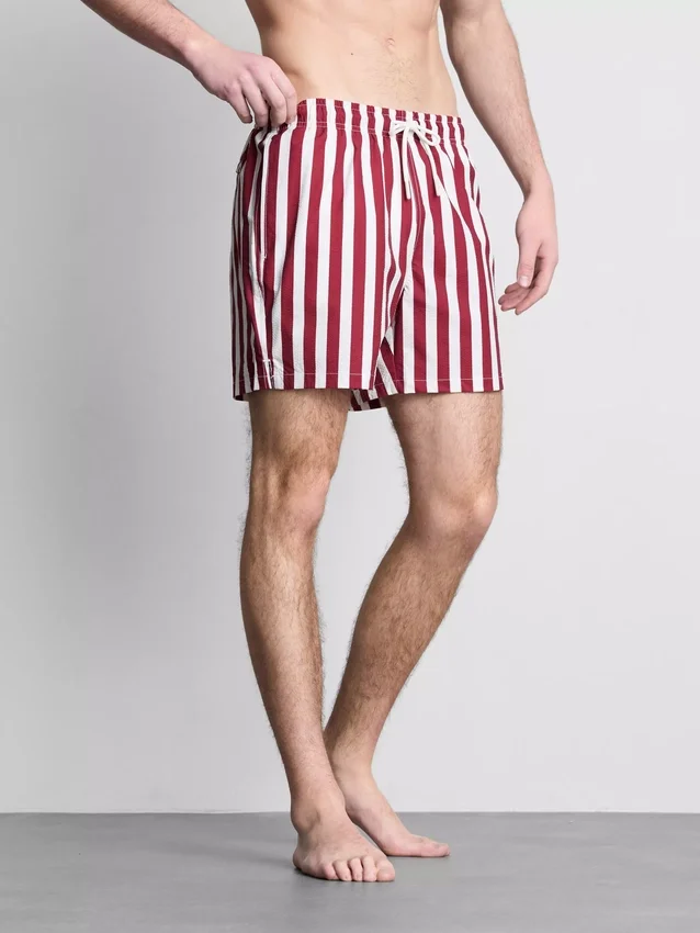 Deck chair stripe swim shorts