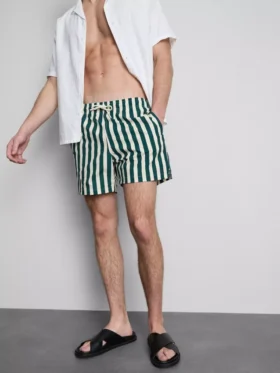 Deck chair stripe swim shorts
