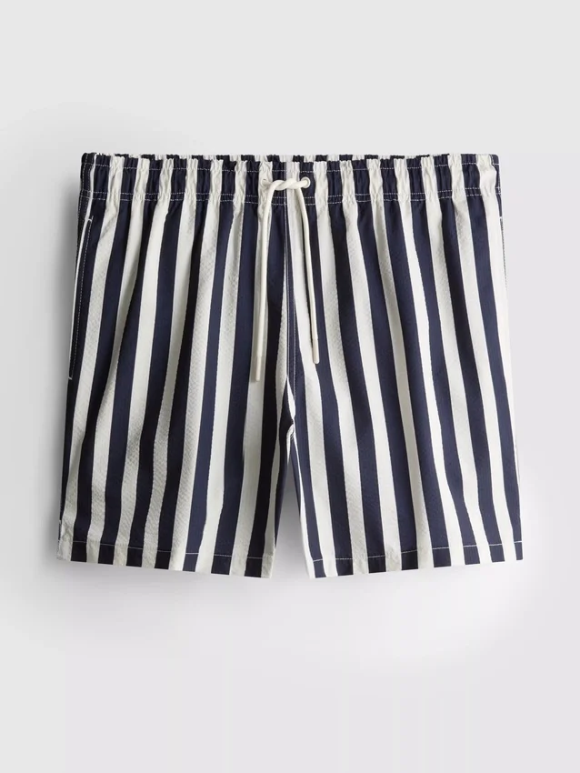 Deck chair stripe swim shorts