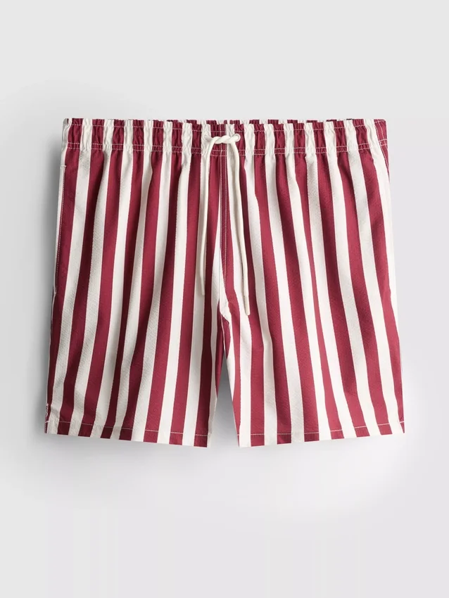 Deck chair stripe swim shorts