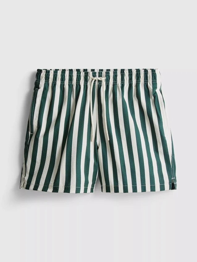 Deck chair stripe swim shorts