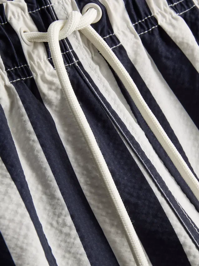 Deck chair stripe swim shorts