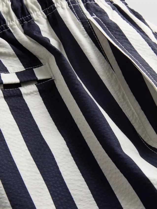 Deck chair stripe swim shorts