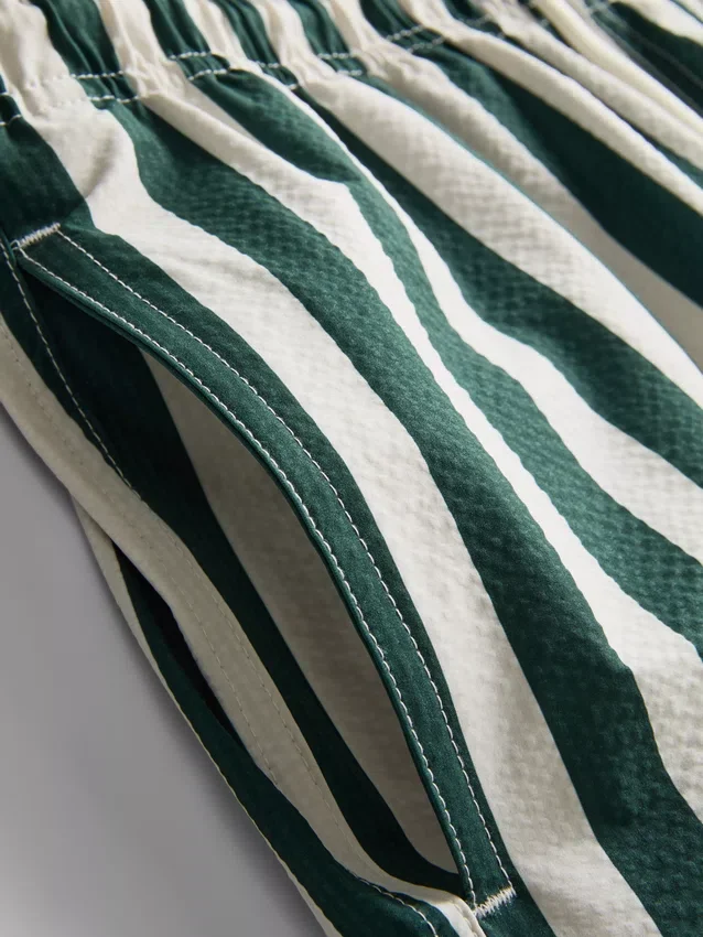 Deck chair stripe swim shorts