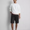Denim cargo shorts