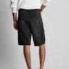 Denim cargo shorts