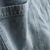 Denim cargo shorts