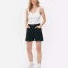 Denim mom shorts