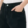 Denim mom shorts