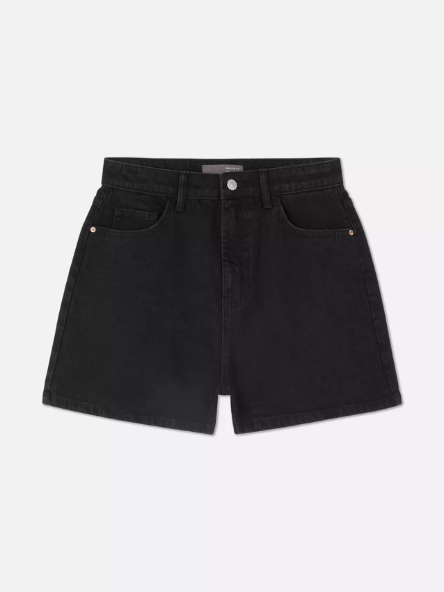 Denim mom shorts
