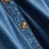 Denim short sleeve shirt