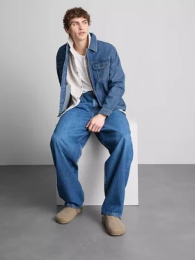Denim trucker jacket