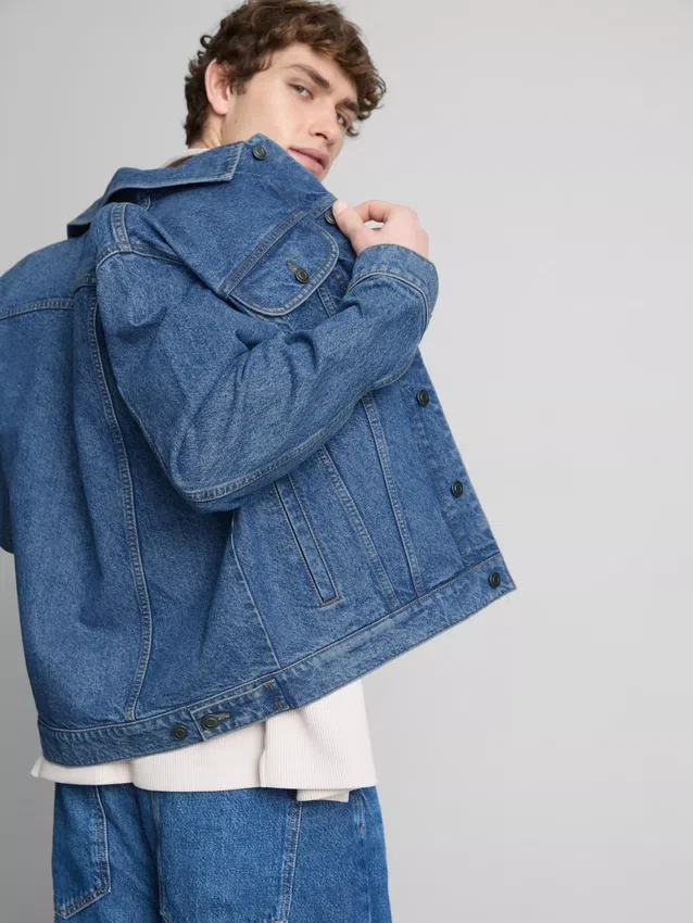 Denim trucker jacket
