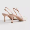 Diamanta faux pearl slingback heels
