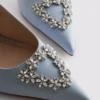 Diamanta satin pointed heels